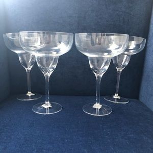 NWT Set of 4 Crate & Barrel Margarita Glasses